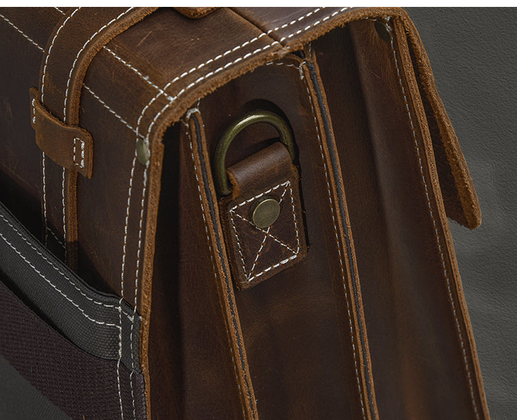 Versatile Vintage Leather Backpack